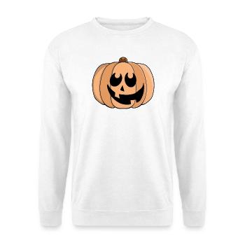 Playful Pumpkin Grin - Unisex Sweatshirt - white - Front