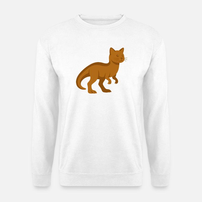 Trex Katze Dinosaurier - Unisex Pullover - Weiß