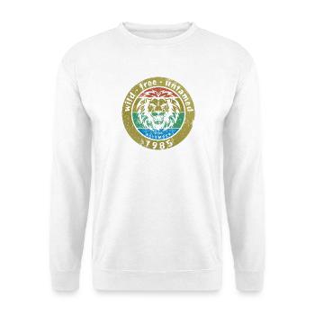 40. Geburtstag Sauvage, libre et indompté depuis 11/1985 - Sweat-shirt Unisexe - blanc - Devant