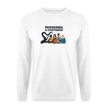 Propaganda is a picture of diversity everywhere - Unisex Sweatshirt - white - Front