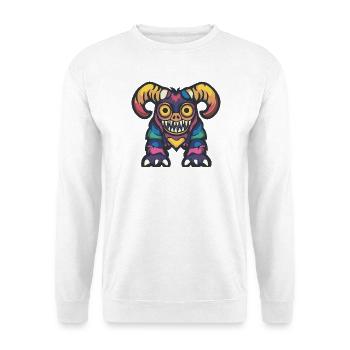 Steinbock Halloween Zombie - Unisex Pullover - Weiß - Vorne