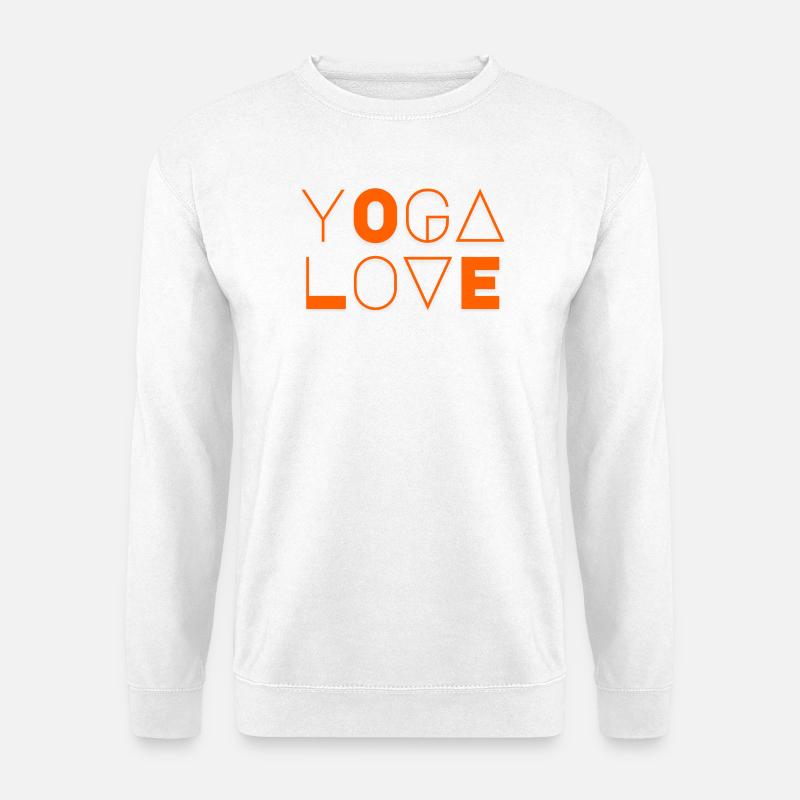 Yoga_Love - Unisex Pullover - Weiß
