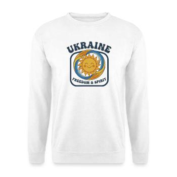Ukraine Sun Freedom Spirit - Unisex Sweatshirt - white - Front