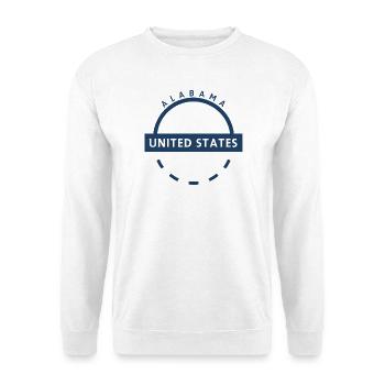Alabama USA emblem - Unisex Sweatshirt - white - Front