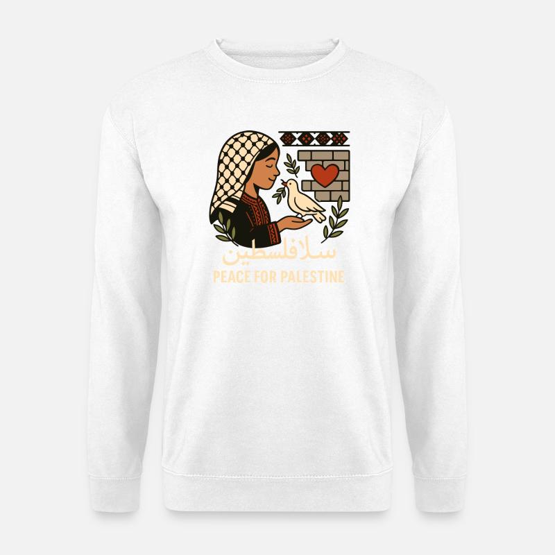 Frieden für Palästina - Unisex Pullover - Weiß