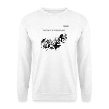 BACK ROW PARODY Design 001 - Unisex Pullover - Weiß - Vorne