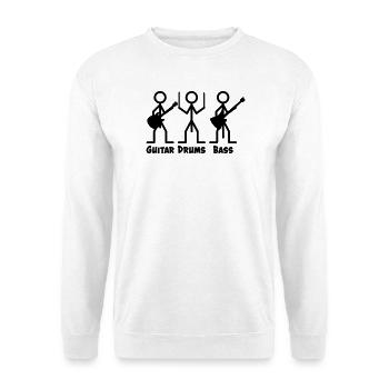 Le bassiste a la plus longue bite - Sweat-shirt Unisexe - blanc - Devant
