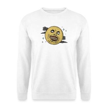 Laughing moon in the starry sky - Unisex Sweatshirt - white - Front