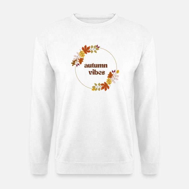 autumn vibes - Herbstliebe - Unisex Pullover - Weiß