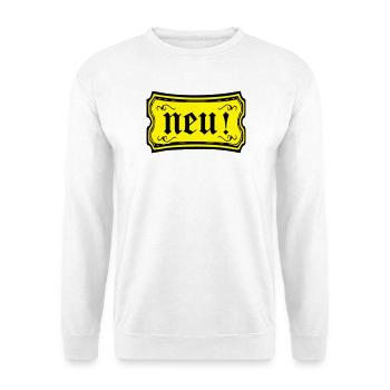 neu - Unisex Pullover - Weiß - Vorne