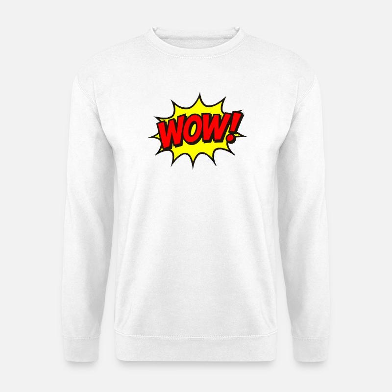 Wow Explosion Pop Art - Unisex Sweatshirt - white