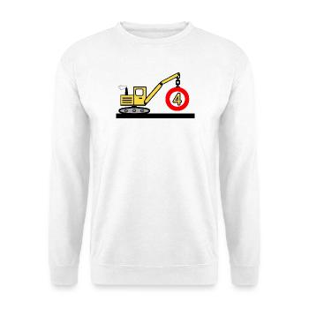 Bagger - Unisex Pullover - Weiß - Vorne