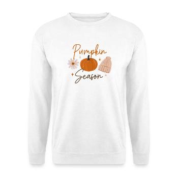 Pumpkin Season Cozy Autumn Print - Unisex Sweatshirt - white - Front