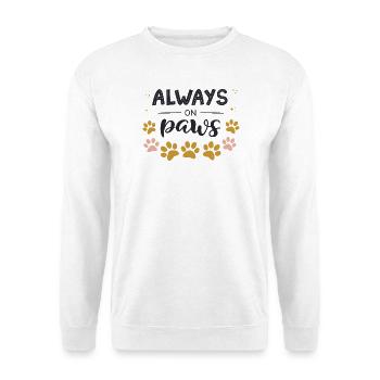 Always on your feet - Unisex Sweatshirt - white - Front