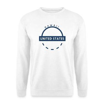 Hawaii USA emblem - Unisex Sweatshirt - white - Front