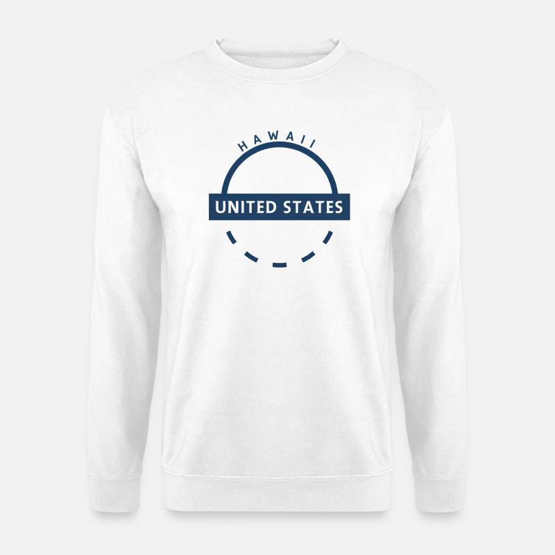 Hawaii USA Emblem - Unisex Pullover - Weiß