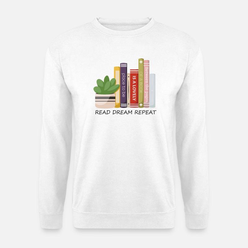 Bunte Buchreihe - Unisex Pullover - Weiß