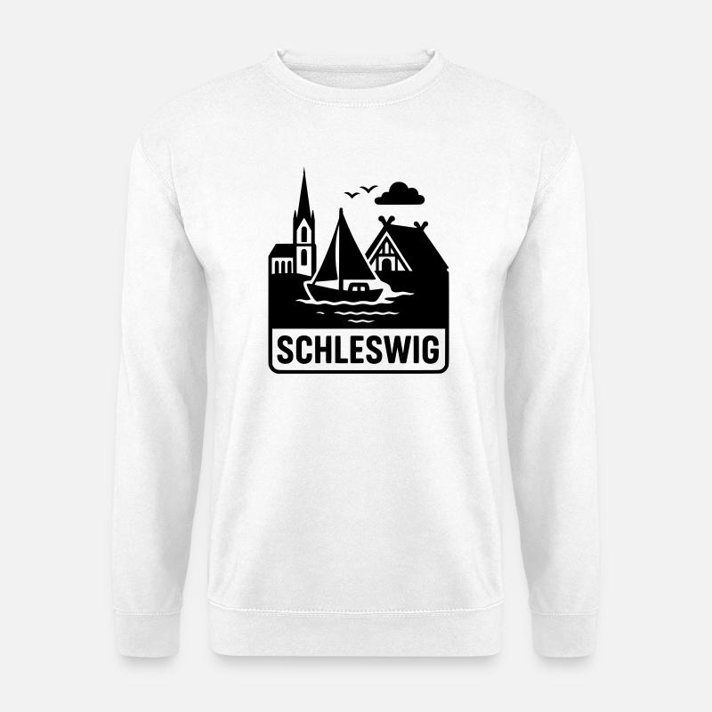 Schleswig Silhouette - Unisex Pullover - Weiß