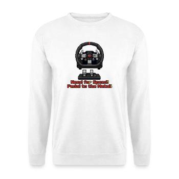 Pixel Race: Pedal to the Metal - Unisex Sweatshirt - white - Front