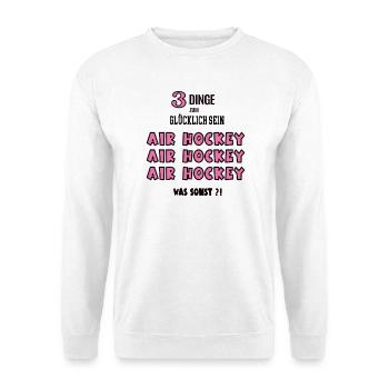 Air Hockey What Else Game Air Hockey Players - Unisex Sweatshirt - white - Front