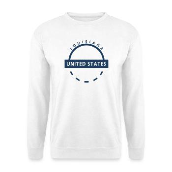 Insigne de la Louisiane aux États-Unis - Sweat-shirt Unisexe - blanc - Devant