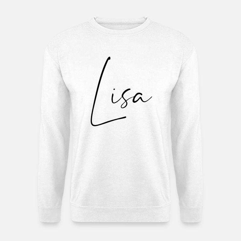 Lisa / Handwriting Name Design - Unisex Sweatshirt - white