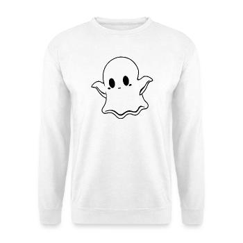 T-shirt d’Halloween Ghost spooky chemise mignonne - Sweat-shirt Unisexe - blanc - Devant