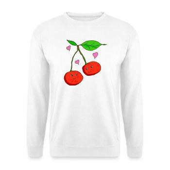 Cerises - Sweat-shirt Unisexe - blanc - Devant