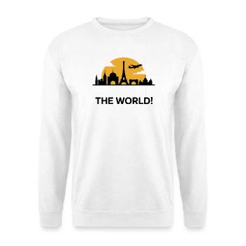 TOURISTES Explorez le monde Silhouette - Sweat-shirt Unisexe - blanc - Devant