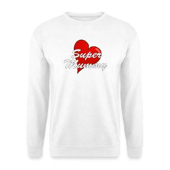 SUPER MUMMY - Unisex Pullover - Weiß - Vorne