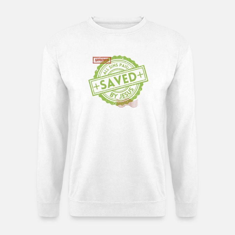 SAVED_Green_1 - Unisex Pullover - Weiß