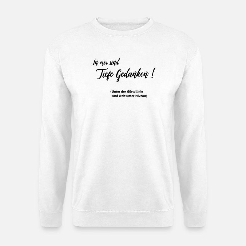 deep thoughts - Unisex Sweatshirt - white