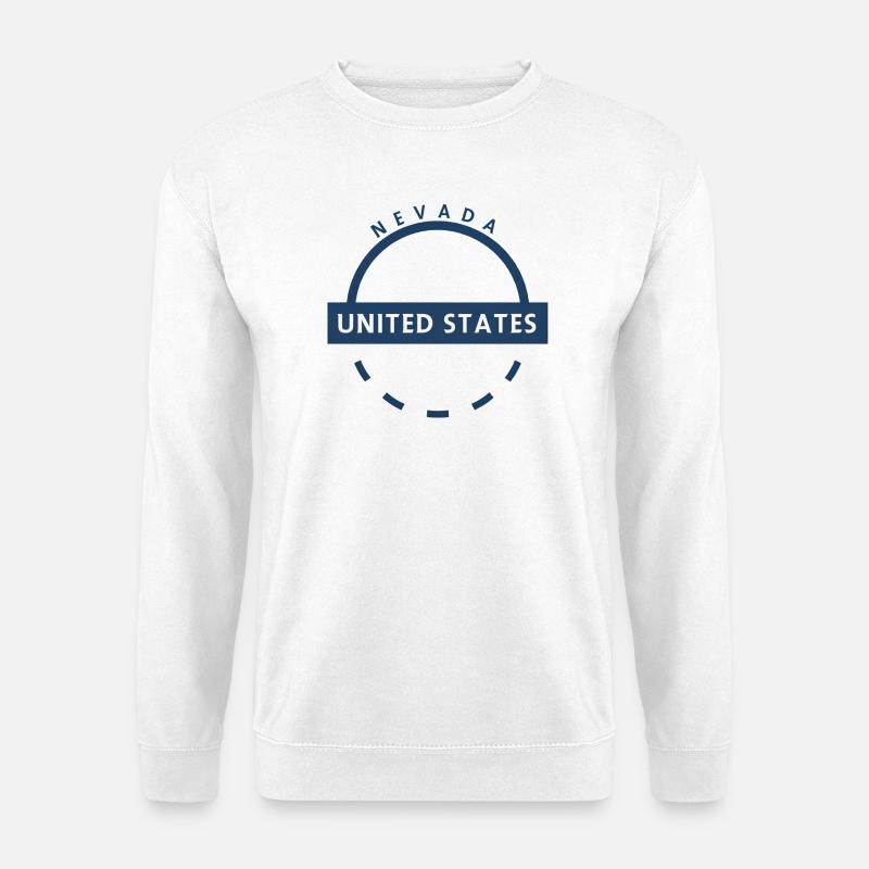 Nevada Circular State Badge - Unisex Pullover - Weiß