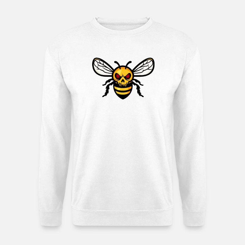 Biene Halloween Zombie - Unisex Pullover - Weiß