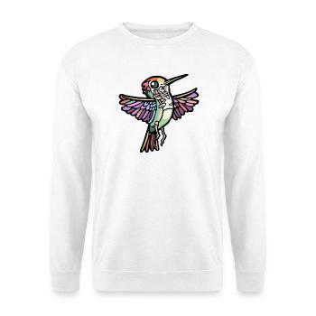 Hummingbird Bird Halloween Zombie - Unisex Sweatshirt - white - Front