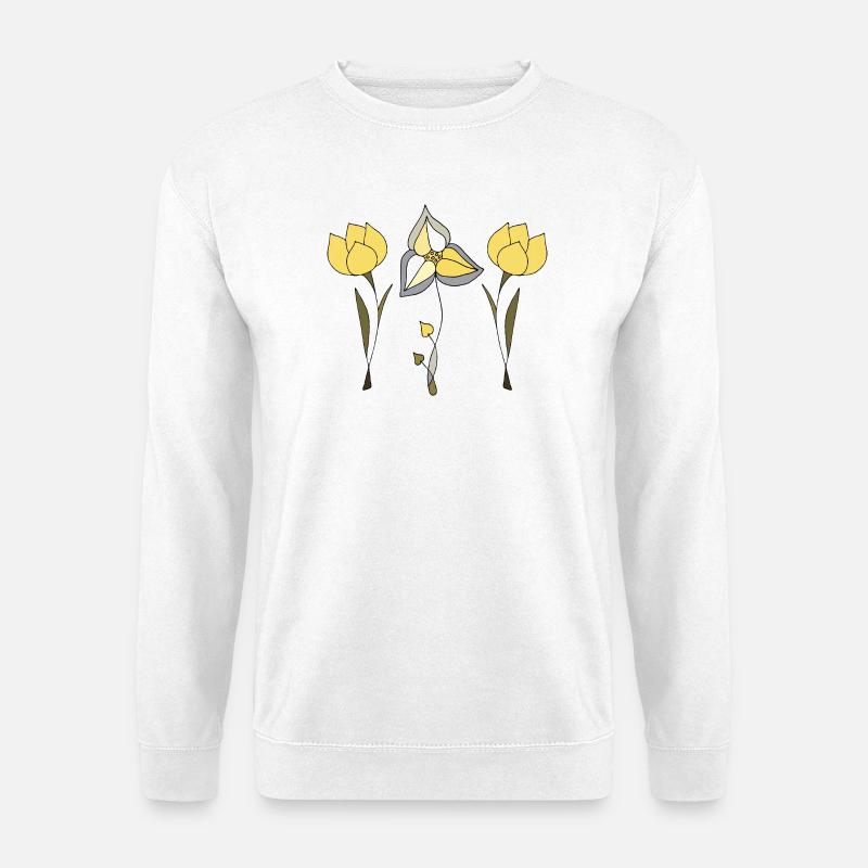 Flowers - Unisex Sweatshirt - white