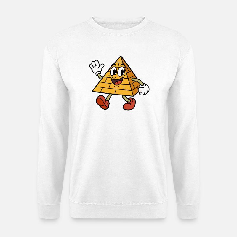 Talking wacky pyramid - Unisex Sweatshirt - white