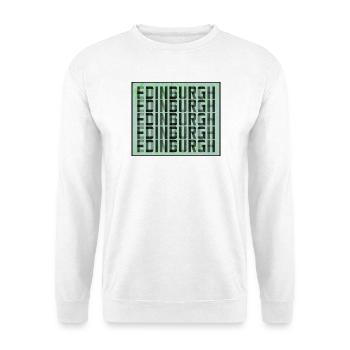 Edinburgh Grid Muster - Unisex Pullover - Weiß - Vorne
