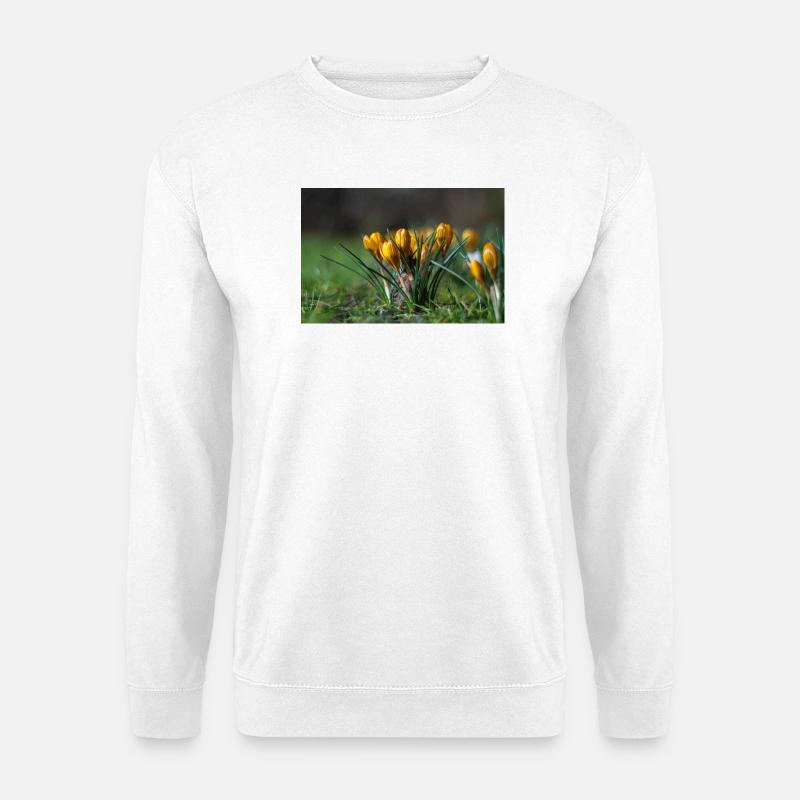 Nahaufnahme Von Blumen - Unisex Pullover - Weiß