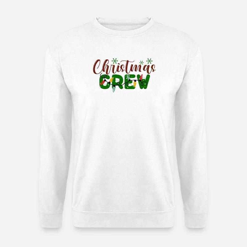 Christmas Crew Holiday Pattern - Unisex Sweatshirt - white
