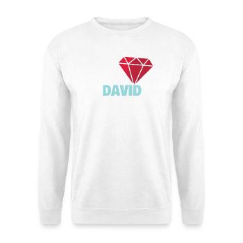David - Unisex Sweatshirt - white - Front