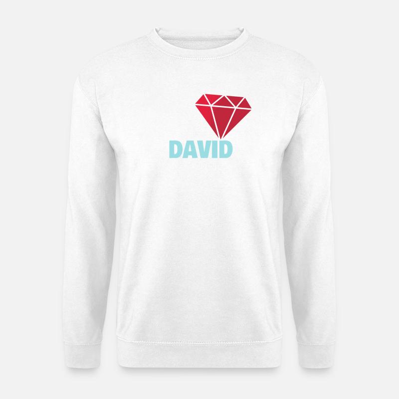 David - Unisex Sweatshirt - white