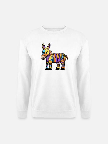 Donkey Halloween Zombie - Unisex Sweatshirt - white