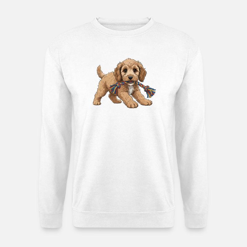 Cockapoo-Welpe - Unisex Pullover - Weiß