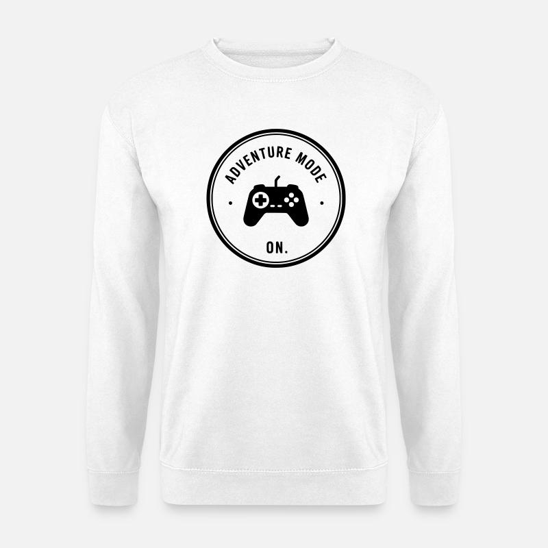 Adventure mode on - Unisex Sweatshirt - white