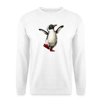 Cheerful Penguin :) - Unisex Sweatshirt - white - Front