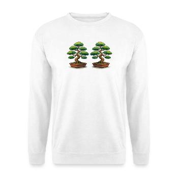 Doppelbonsai Zwillinge - Unisex Pullover - Weiß - Vorne