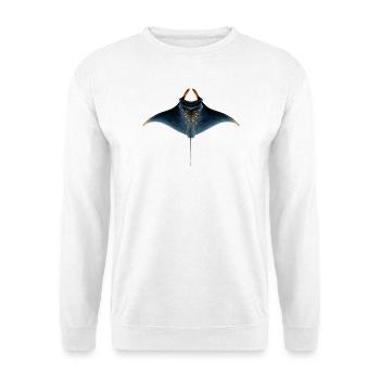 Manta Rochen Teufelsrochen Stachelrochen Taucher - Unisex Pullover - Weiß - Vorne
