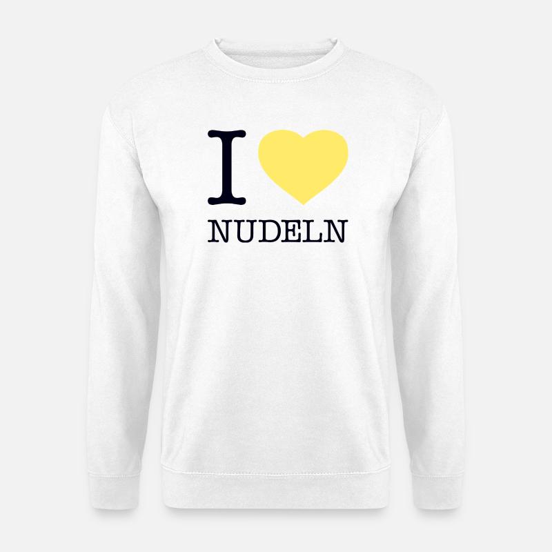 I love Nudeln - Unisex Pullover - Weiß