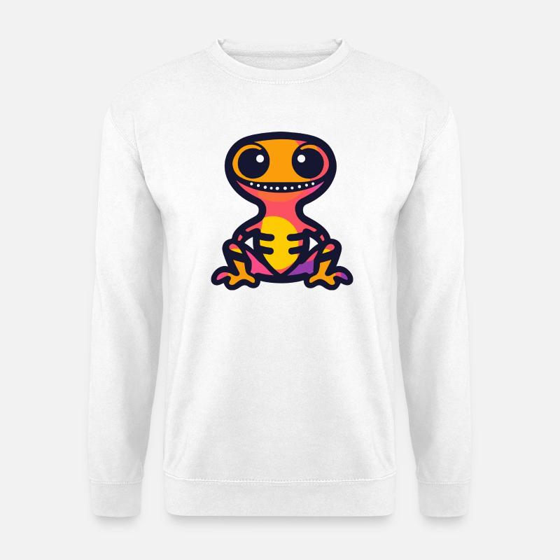 Echse Halloween Zombie - Unisex Pullover - Weiß